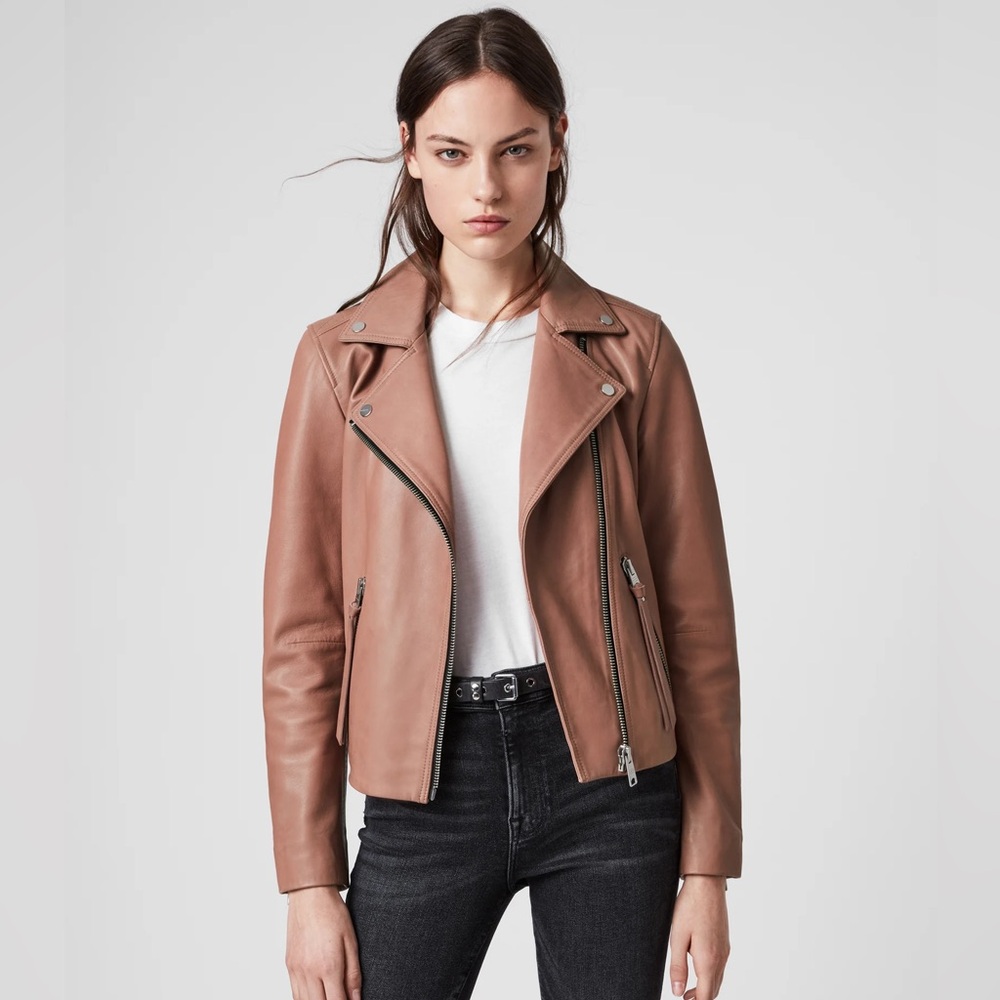 ALL SAINTS Dalby Leather Biker Jacket